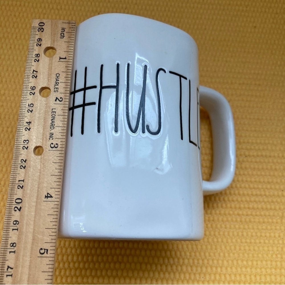 RAE DUNN BY MAGENTA " #HUSTLE” CERAMIC COFFEE MUG 14oz. - Picture 4 of 7